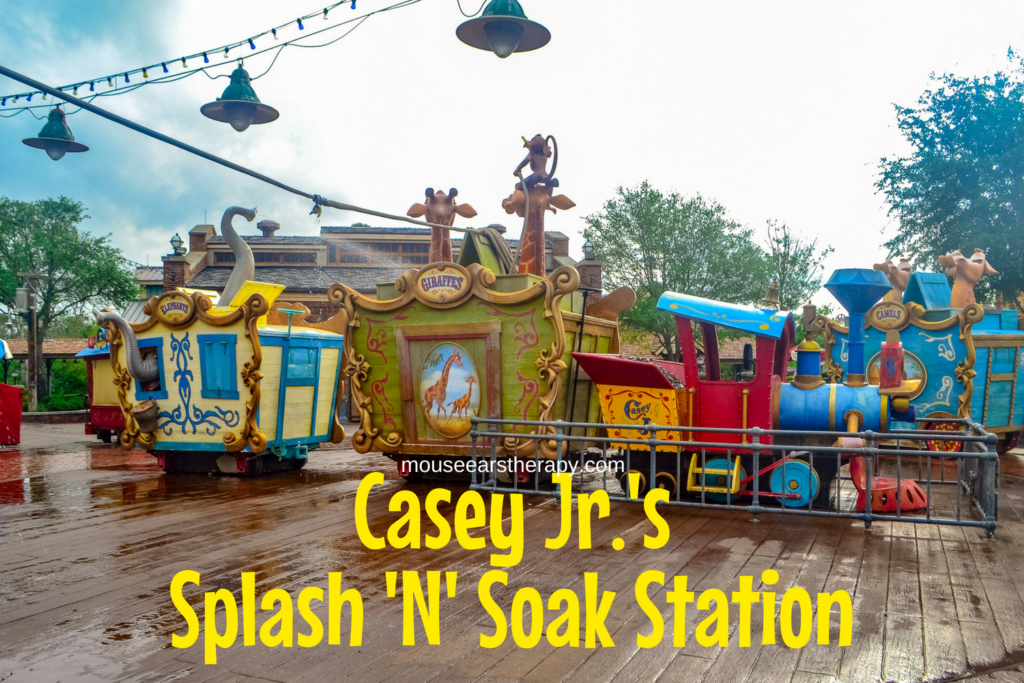 Casey Jr.'s Splash and Soak Station, a sensory-friendly attraction Disney's Magic Kingdom. 
